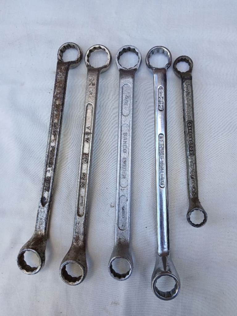 5 Double Ended Ring spanners