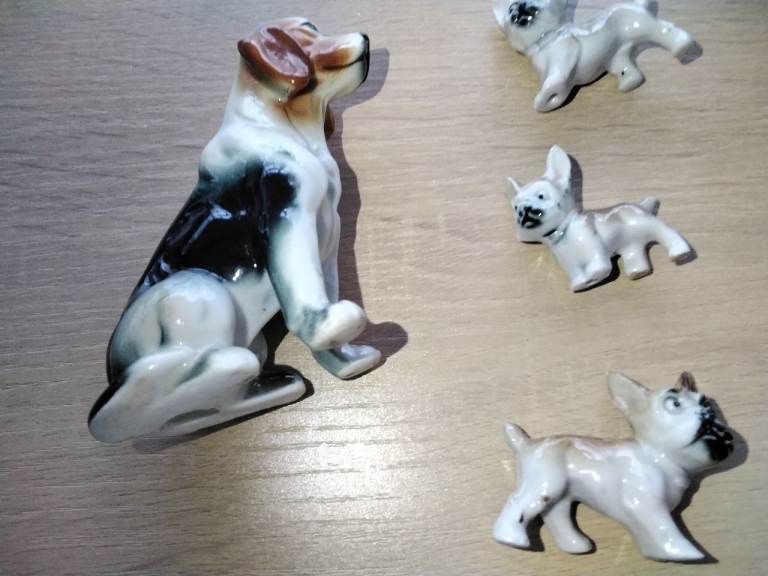 Vintage Ceramic Miniature dogs