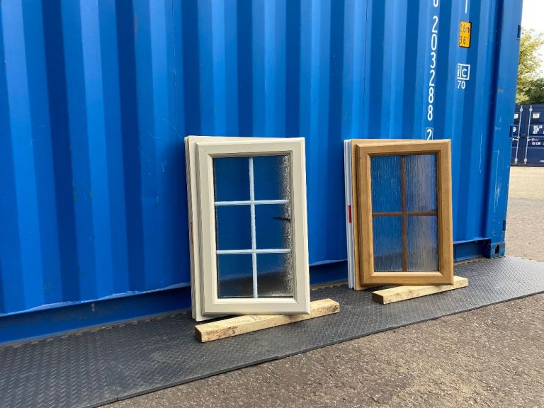 Pair of Wooden Double Glazed Windows - Good Condition