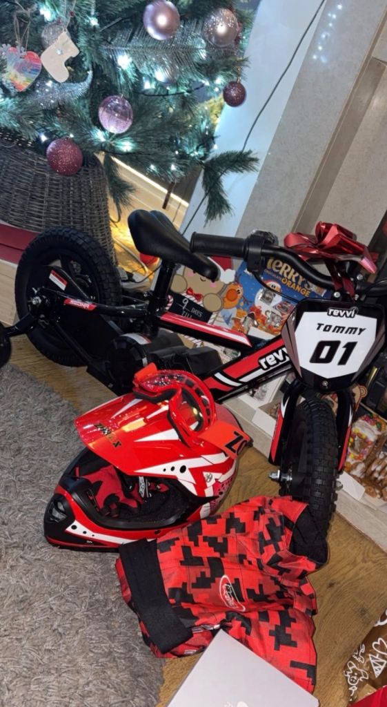 Revvi Kids Electric Balance Bike with Helmet and Gear