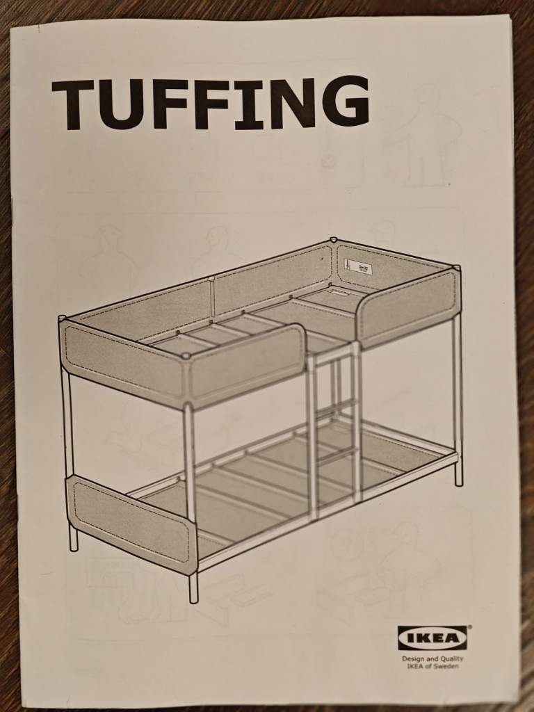 IKEA Bunk bed frame 90 x 200 dark grey - Free Home delivery 
