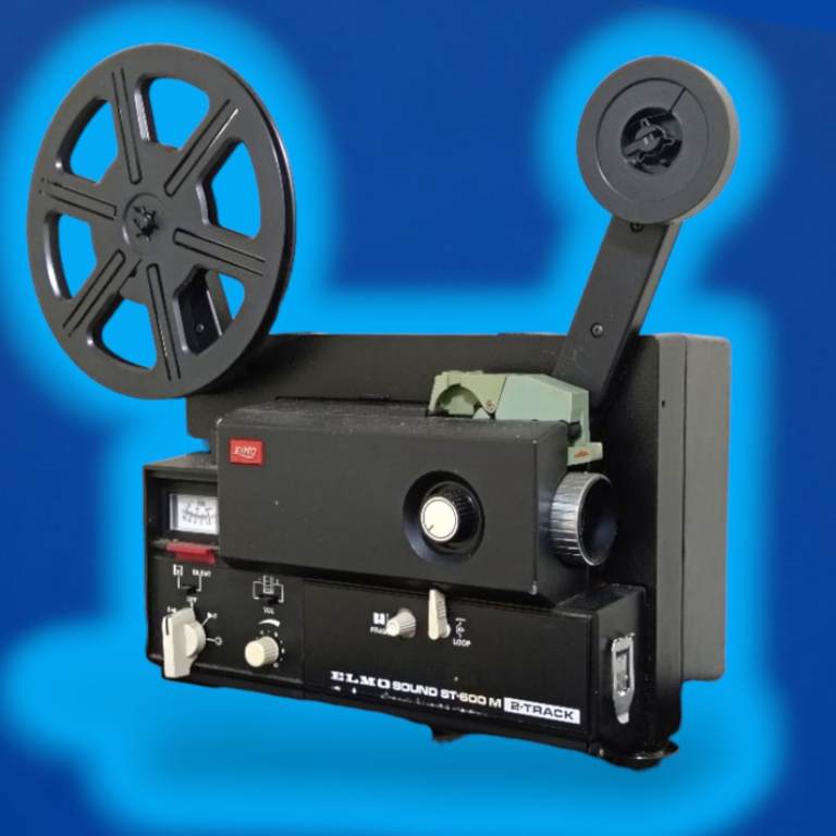 Vintage Retro Elmo Sound ST-600 M 2-Track Super 8 Movie Projector.