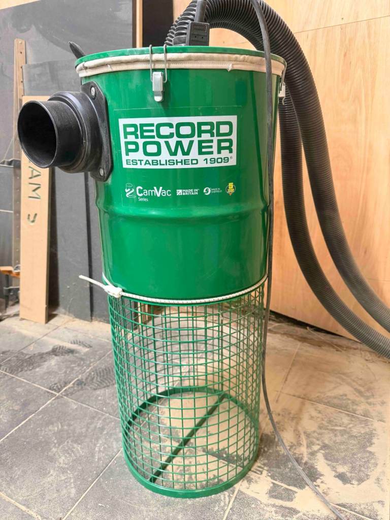 image for Record Power Camvac CGV286-3-WALL Compact Wall-Mounted Dust Extractor