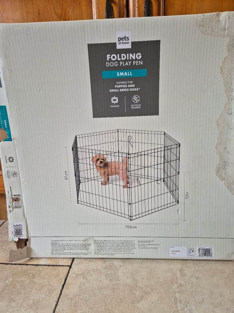 Folding dog pen for small dog