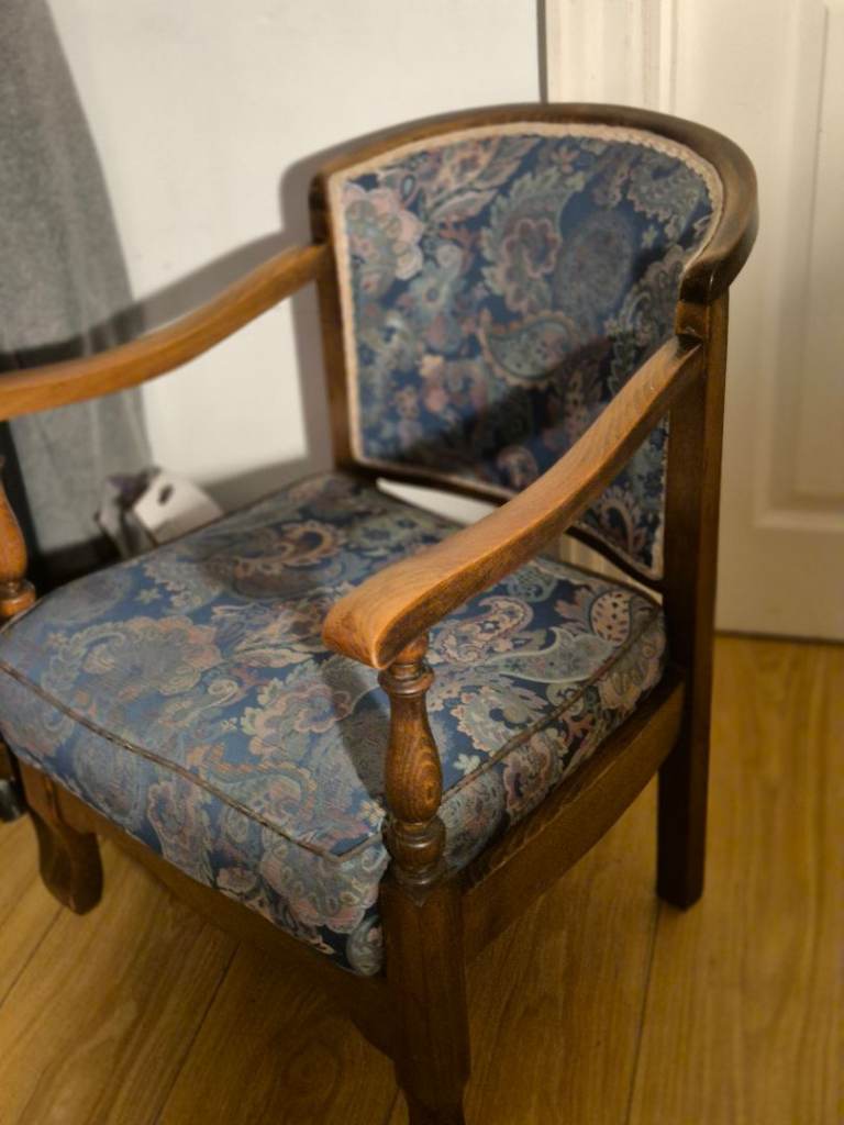 Vintage Retro Nursing Armchair Arm Chair Bedroom Chair 