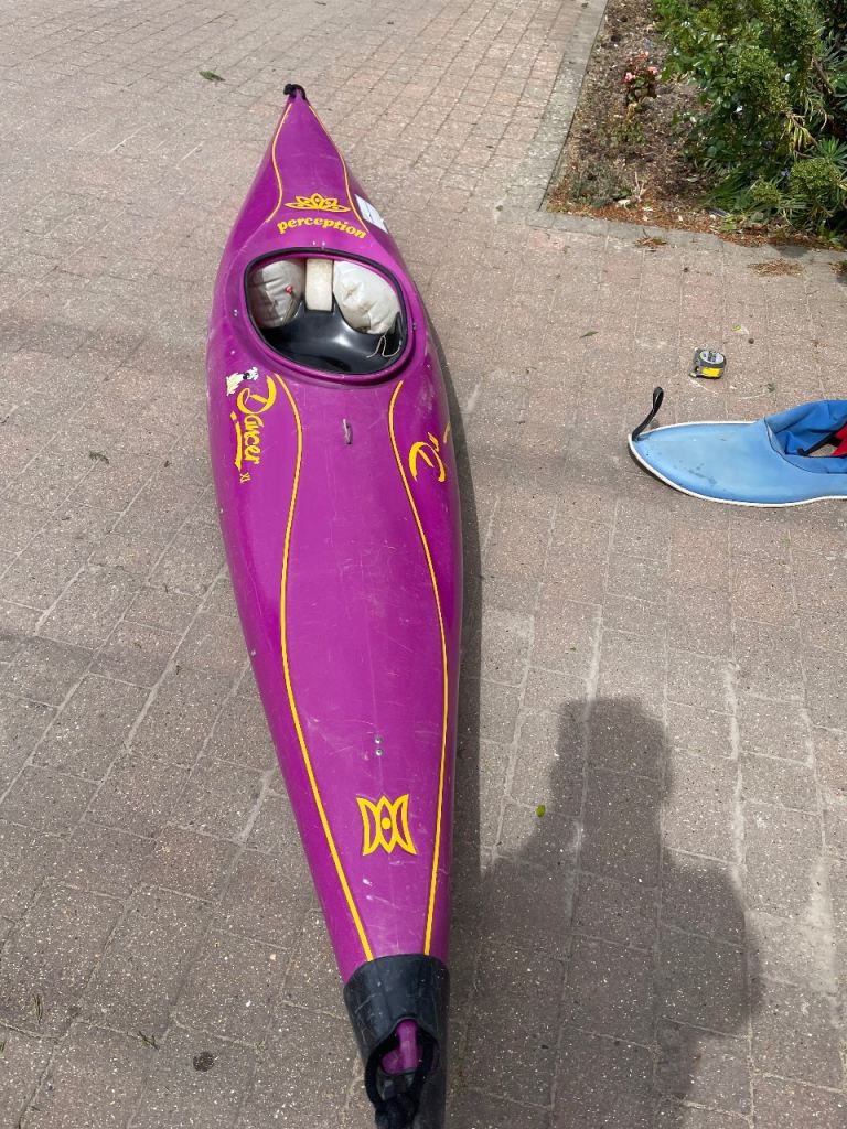 Perception Dancer kayak and spray deck