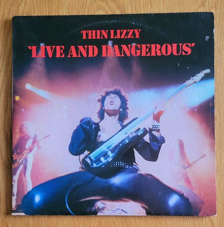 Thin Lizzy Live & Dangerous Rock Vinyl LP Record 