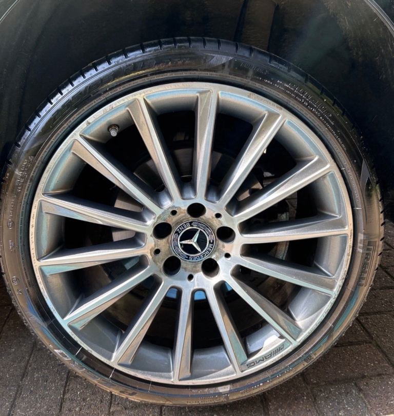 AMG MERCEDES C CLASS 19” ALLOY RIM WHEELS  X4 With 4X PIRELLI P Zero RUNFLAT TYRES USED