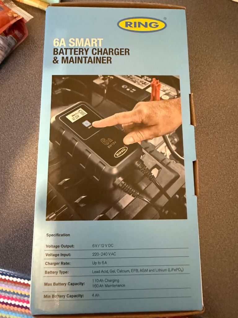 6A RING Smart Battery Charger&Maintainer Brand NEW, Unused