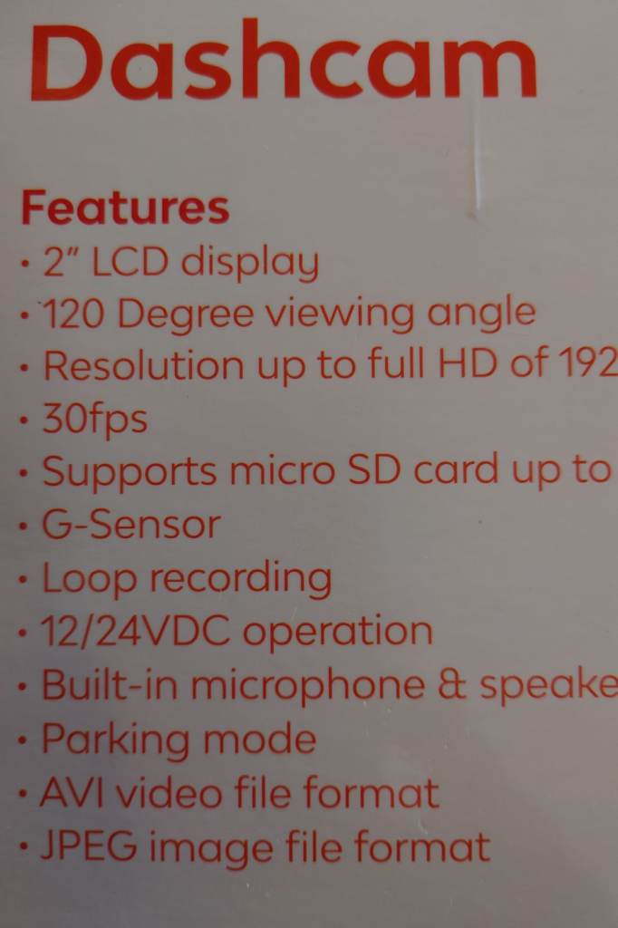 LP-D420 Dash Cam with 2in LCD Display