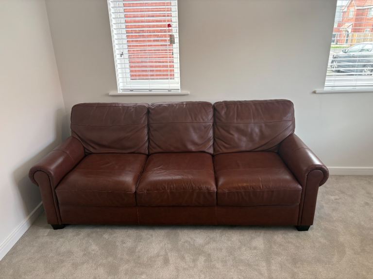 Leather 3 seater sofa for sale