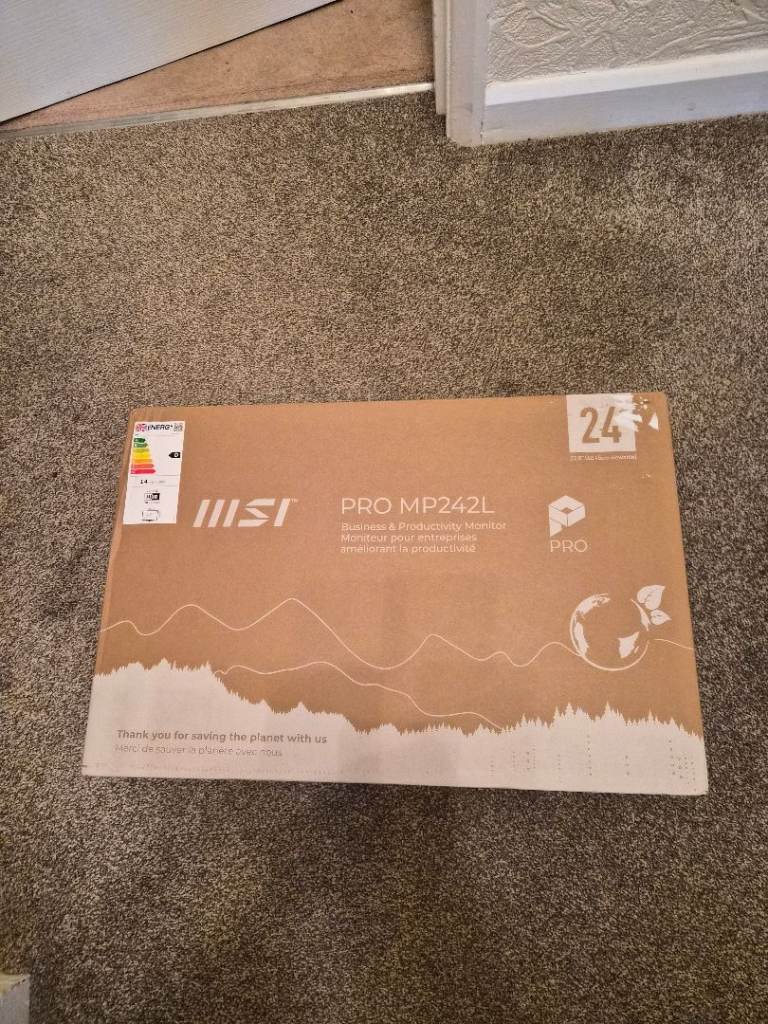 BRAND NEW SEALED COMPUTER MONITOR MSI 24 INCH