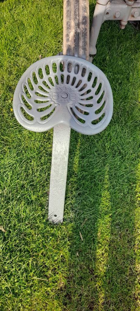 Old tractor cast iron seat