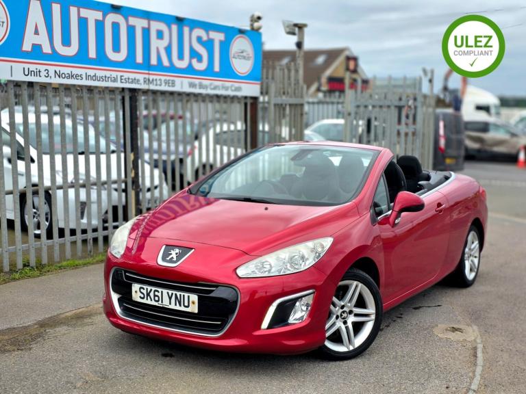 2012 Peugeot 308 1.6 THP 156 Active 2dr CONVERTIBLE Petrol Manual