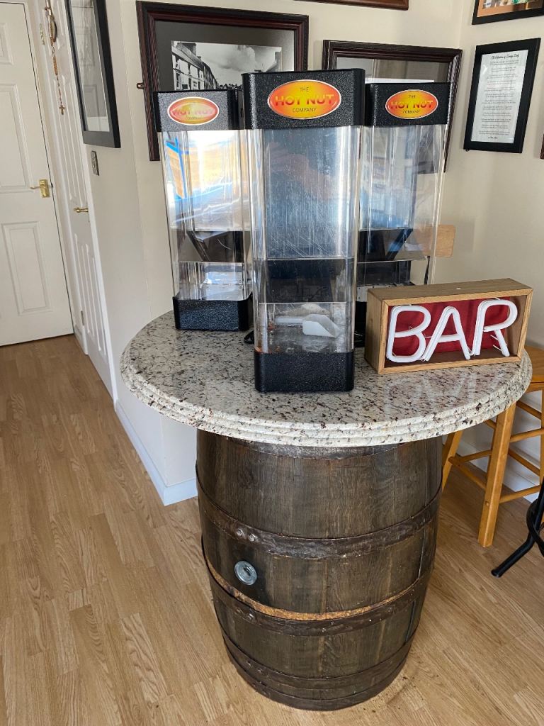 Home bar hot nut warmers