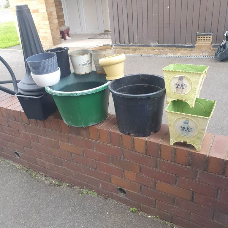 Joblot Of Pots , Planters, Bases & Troughs , Good Condition, Very Useful. 