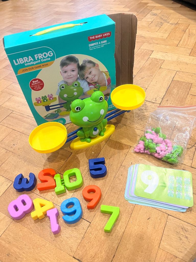Libra frog weighing and numbers game
