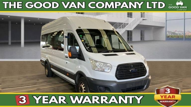 2015 Ford Transit Minibus 17 Seat Tdci 460 TDCI 125 PS XLWB High Roof With Air Conditioning,  Min...