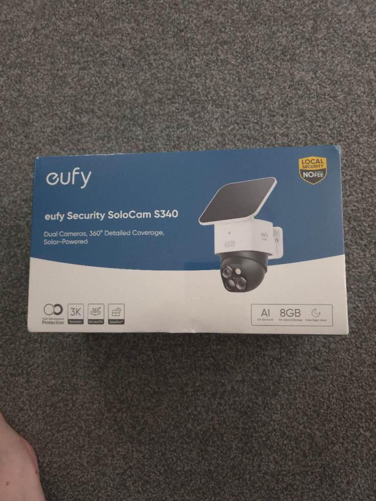 EUFY SOLOCAM S340 BRAND NEW IN SEALED BOX  COST £179 IN ARGOS  