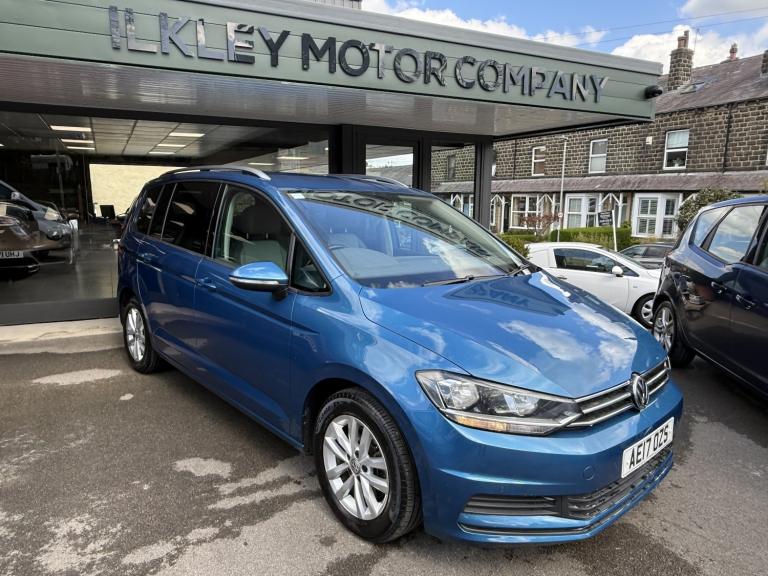 2017 (17) VW Touran 1.6 TDi SE DSG Automatic 50000 miles Caribbean Blue