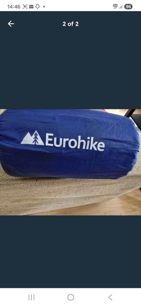 Eurohike Camper Self-Inflating Mat – Blue, Good Condition