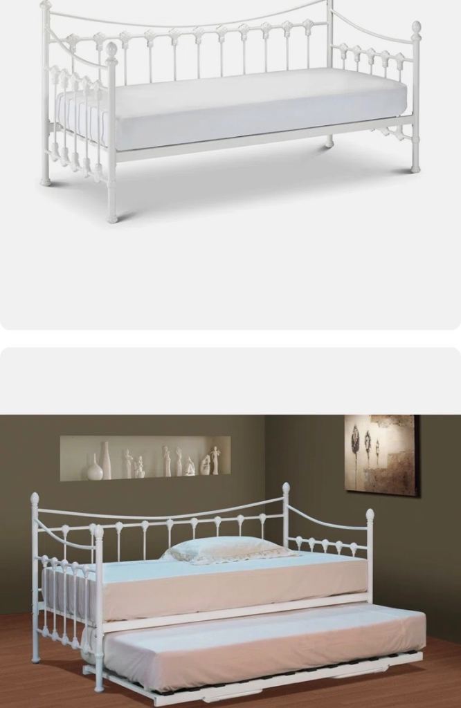 Single bed with trundle bed 