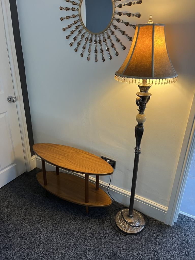 Lovely 60’s 70’s two tier coffee table. 