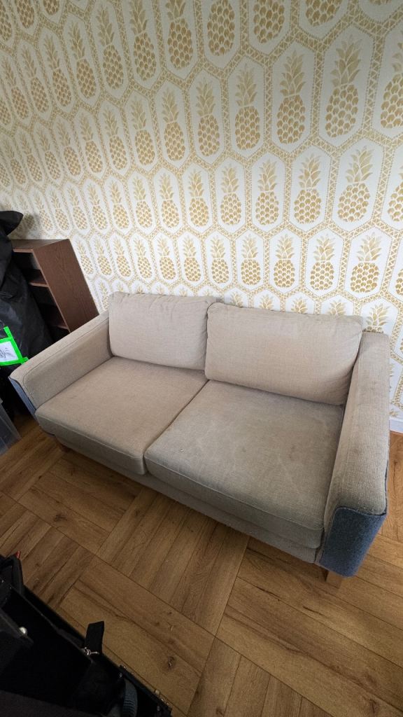 Beige 2-Seater Sofa - FREE