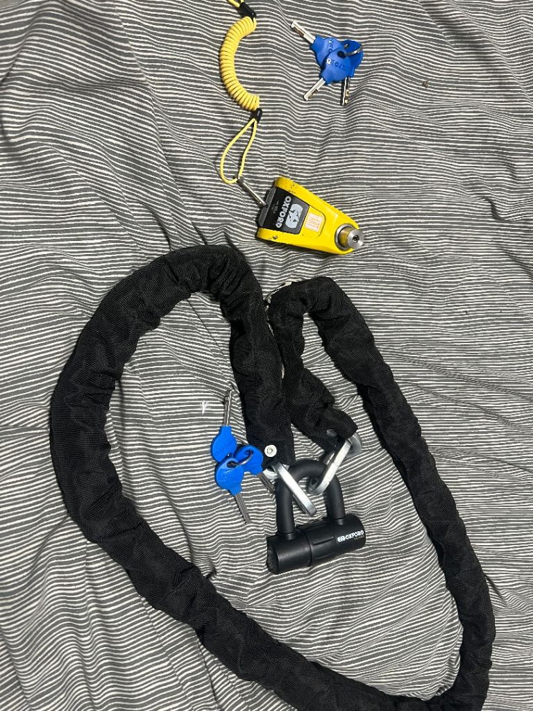 Oxford Chain And Oxford Brake disc lock