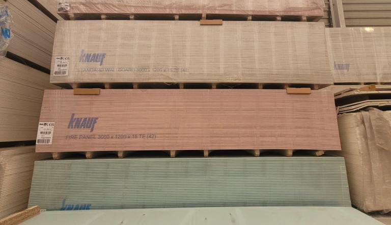 Knauf Plasterboards & insulation - Various Types, New Condition