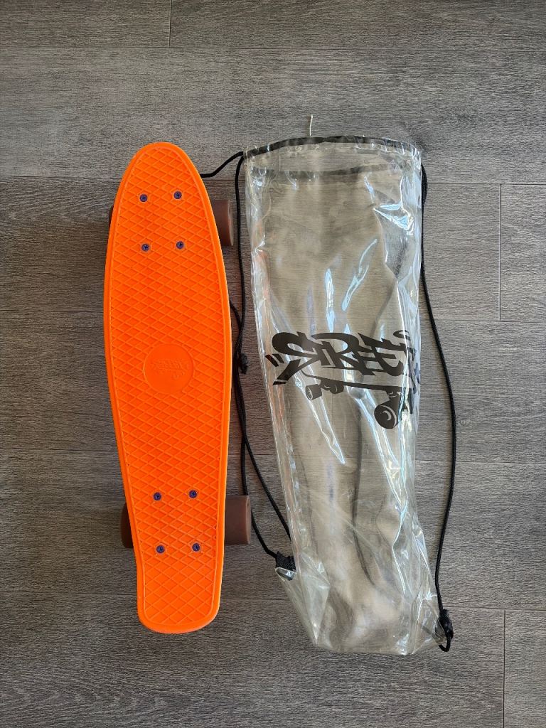 Orange Penny Skateboard with Carry Bag – Good Condition