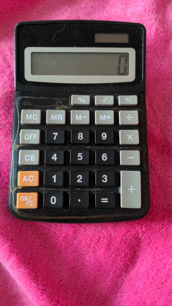 Big Buttoned Calculator 