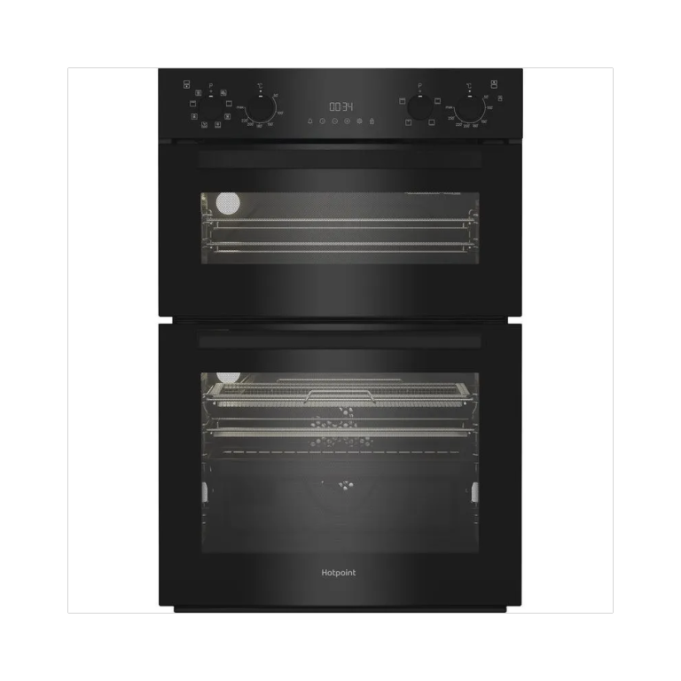 Hotpoint DIH82G1AB 89cm Built In Double Fan Oven with Air Fry and Telescopic Shelf £349