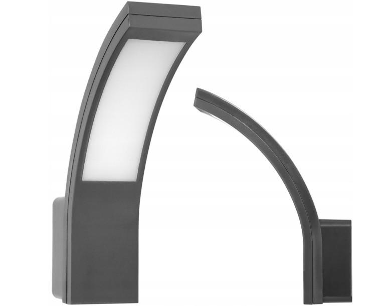 10W LED Garden Luminaire 800lm, IP54, 4000K – GREY – PIRYT