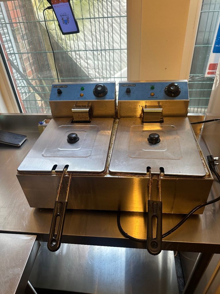 Double 8L Commercial Deep Fat Fryer 