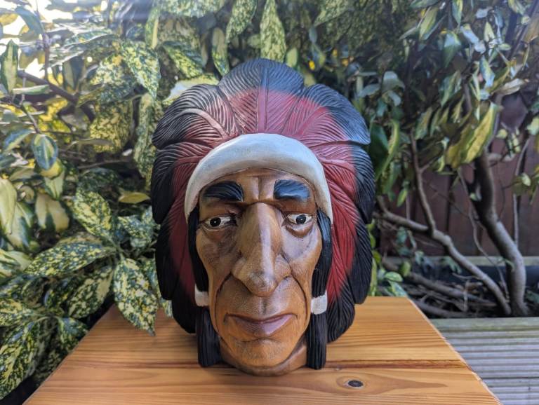Native American Indian Chief Leader Bust, £65.00 for Sale