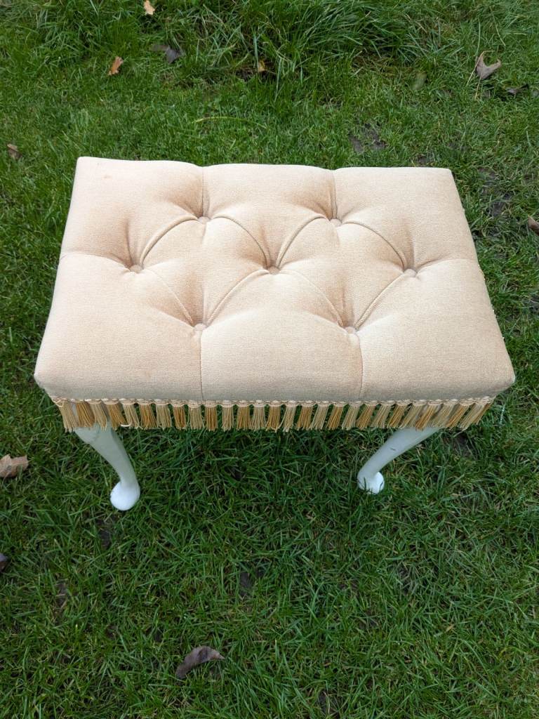 Vintage Padded Stool 