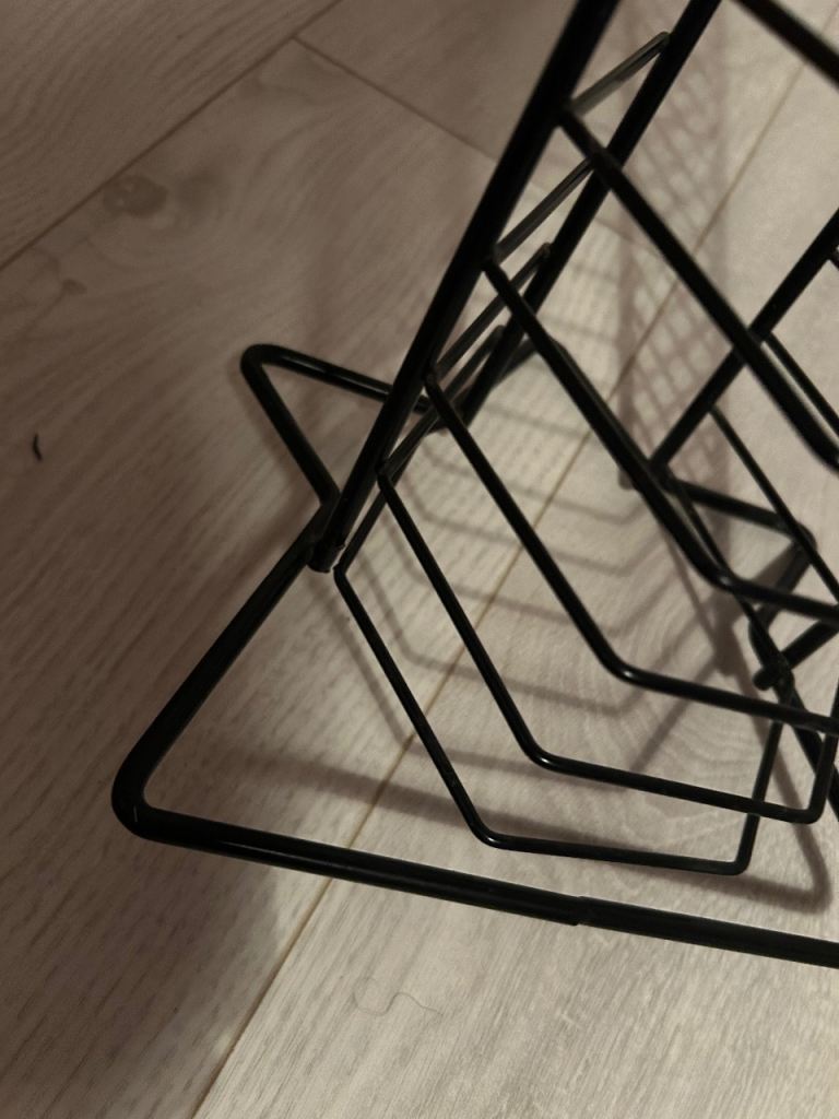 Retro Y2K black DVD / CD rack with lovely base, holds 37 | in Blackpool ...