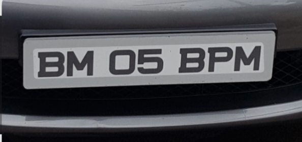 Number plate 