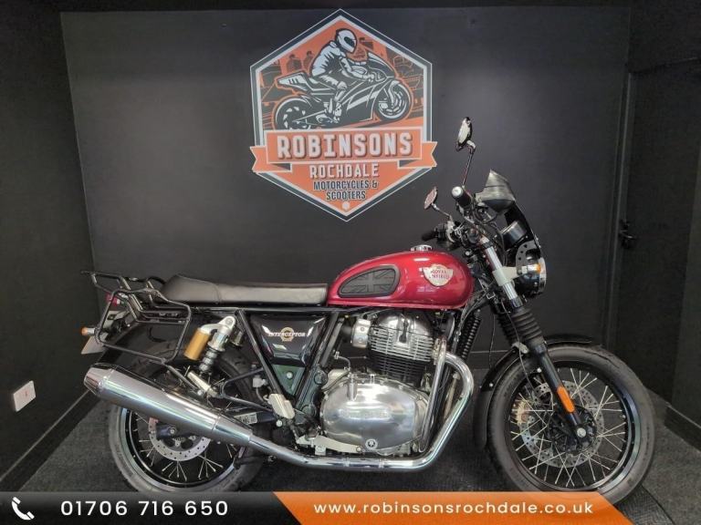 2022 72 Plate Royal Enfield Interceptor 650 in Red plus extras