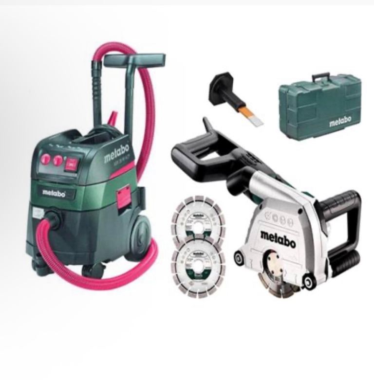 METABO MFE 40 1900W WALL CHASER + ASR 35 M ACP 35L M-CLASS ALL PURPOSE VACUUM BUNDLE 240V