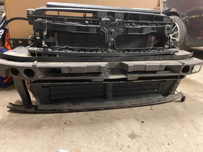 VW GOLF 1.4 1.0 MK7.5 mk7 RADIATOR PACK COMPLETE WITH SLAM PANNAL CRASH BAR FANS NO DAMAGE 