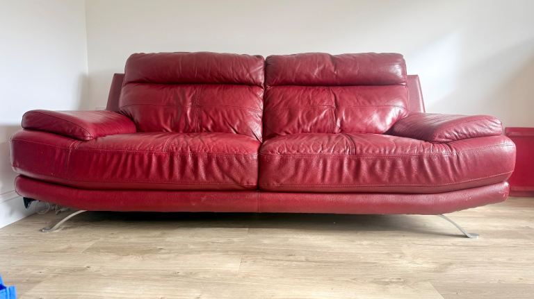 Harveys Genoa sofa in genuine leather -Hawaii Llm-Rubin