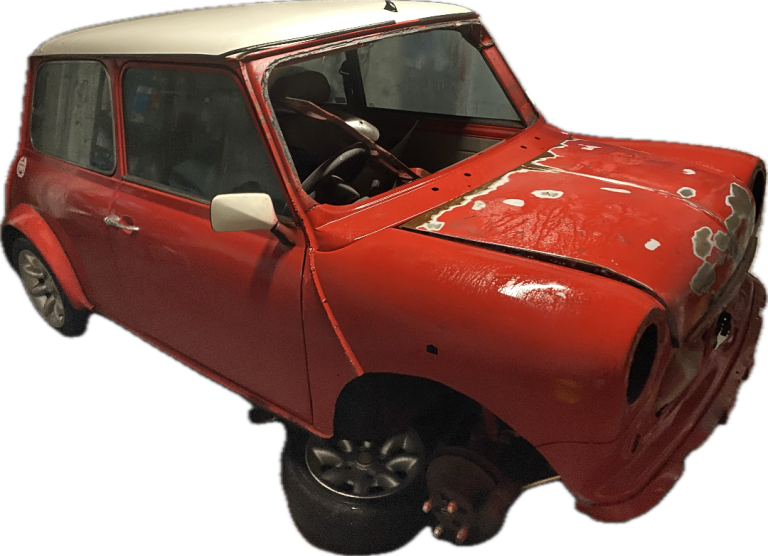Classic Rover Mini Sport Pack 1997 Red 50,000 Miles needs works project 