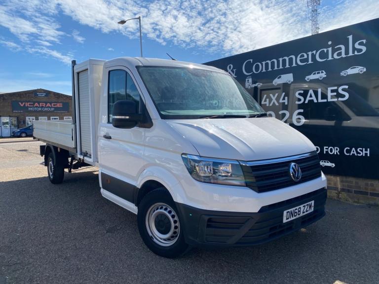 2018 Volkswagen Crafter CR35 2.0 TDI 140PS L3 LWB DROPSIDE PICK UP TRUCK 97K FVWSH 1 OWNER AIR CO...