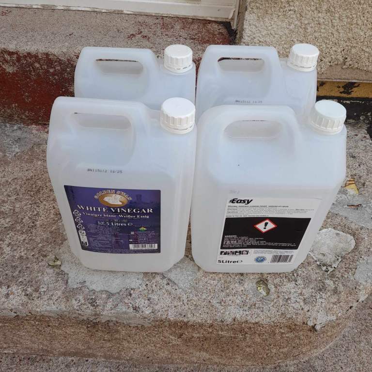  Empty 5 Litre Bottles x4