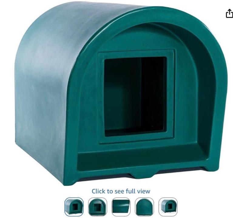 Cat outdoor shelter - “kitty cabin outdoor pet shelter”