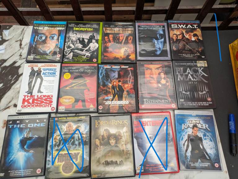 Huge Hollywood Film DVD Collection - English Hollywood Blockbusters, £6 Each!