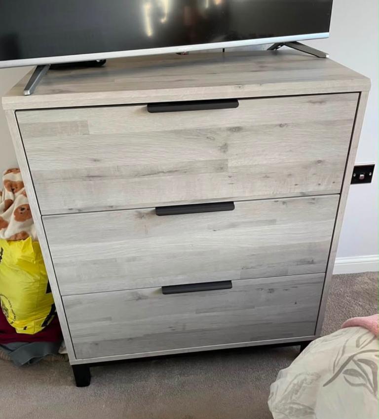 Next Bronx 3 drawer chest of drawer.
