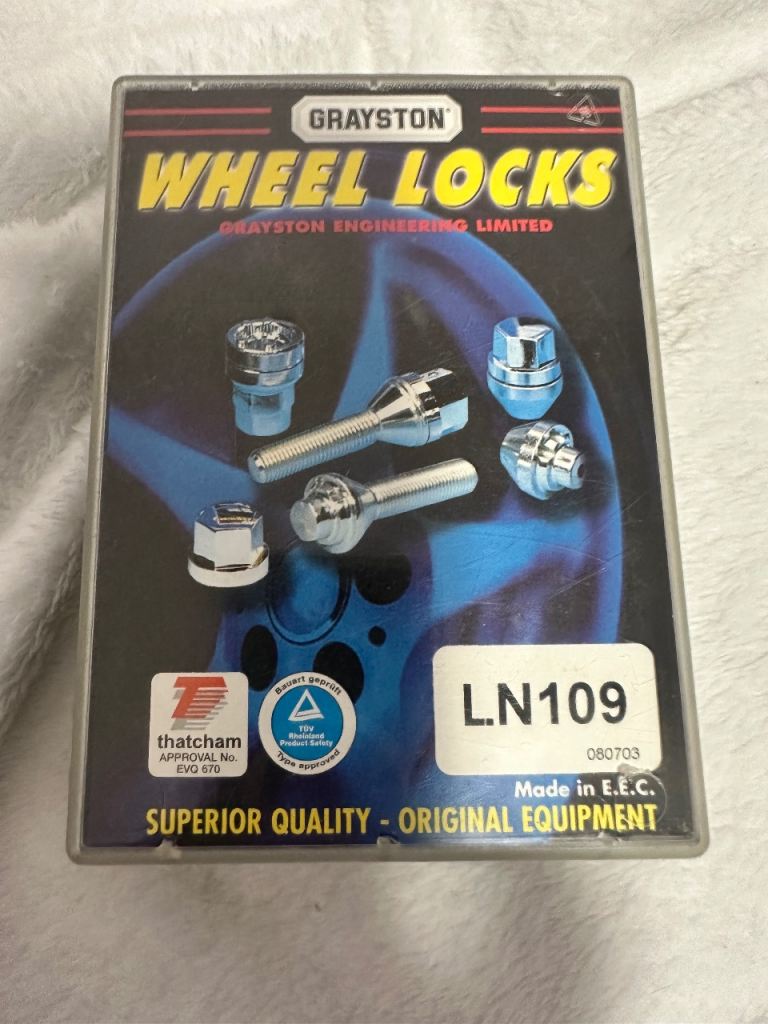 Grayston Locking Wheel Bolts LN109 12x1.5 – Brand New